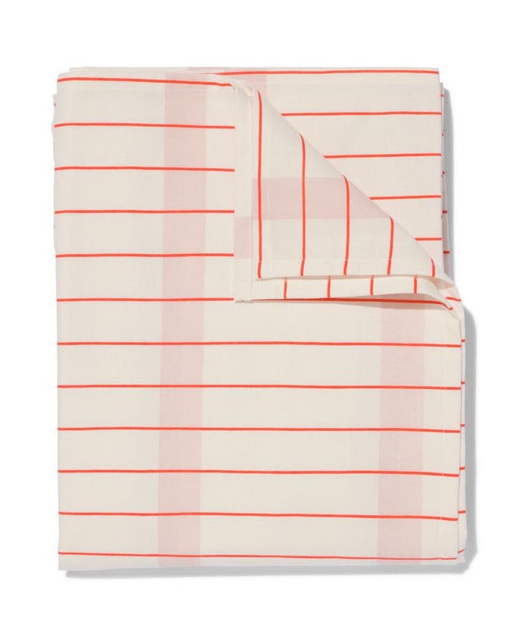 HEMA Tafelkleed 140x240 katoen rood, Huis en Inrichting, Keuken | Textiel, Nieuw, Verzenden