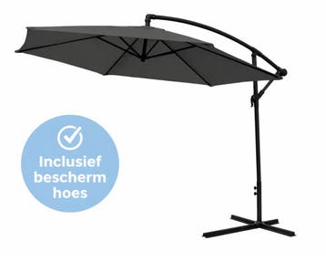 Parasol | Parasols | Zweefparasol | Kantelbaar | Met, Ophalen of Verzenden, Nieuw