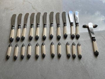 Bestekset voor 12 personen (12) - Verzilverd -