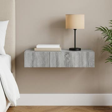 vidaXL Wandmontage Zijtafel 87,5 x 34,5 x 17 cm Bewerkt hout, Huis en Inrichting, Verzenden, Nieuw