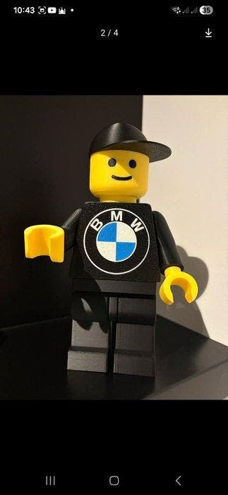 Lego Minifiguur - Cars - BMW LEGO MOC 22CM, Kinderen en Baby's, Speelgoed | Duplo en Lego, Nieuw