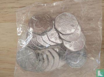 Verenigd Koninkrijk 50 pence 2022 (zak) Life and legacy..., Postzegels en Munten, Munten | Europa | Niet-Euromunten, Verzenden