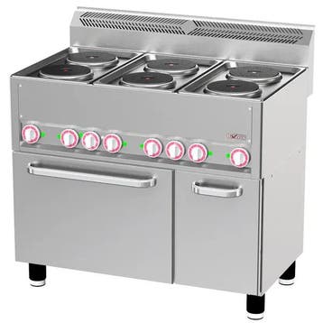 Fornuis + Heteluchtoven | Elektrisch | 6 Kookpunten (Ø180.., Verzenden, Nieuw in verpakking