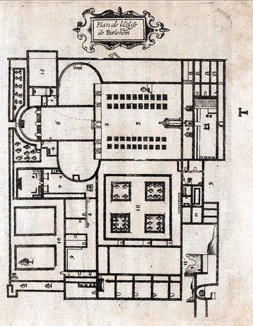 Palestina - Plattegrond van de Kerk van de Geboorte in, Nieuw