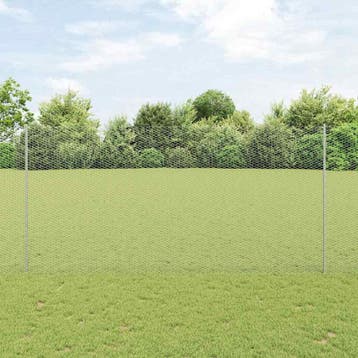 vidaXL zeshoekig gaasgek met palen 50 x 1,6 m Gegalvaniseerd, Tuin en Terras, Verzenden, Nieuw, IJzer