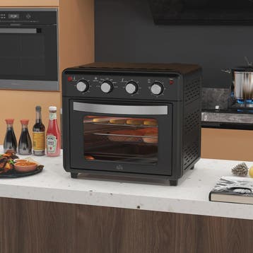 Homcom Multifunctionele Tafeloven - 30L, 1600W, Zwart, Verzenden, Nieuw in verpakking
