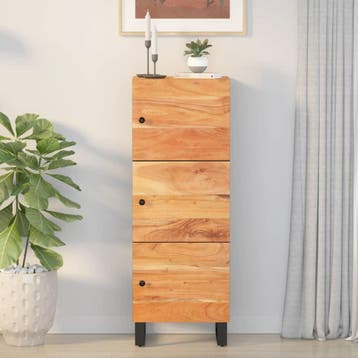 vidaXL buffetkast met 3 deuren 40x33x110 cm massief, Minder dan 50 cm, Verzenden, 100 tot 150 cm, Nieuw