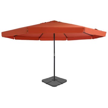 vidaXL Parasol met draagbare voet terracottakleurig, Verzenden, Nieuw