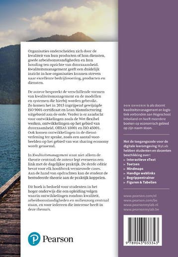 Kwaliteitsmanagement, 3e editie met MyLab NL toegangscode, Boeken, Verzenden, Gelezen, Ron Emmerik