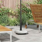 vidaXL Parasolvoet 21kg Lichtgrijs Betonkleurig Rond, Verzenden, Nieuw, Minder dan 1 meter, Parasolvoet