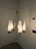 Kroonluchter - Messing, Hout, Glas
