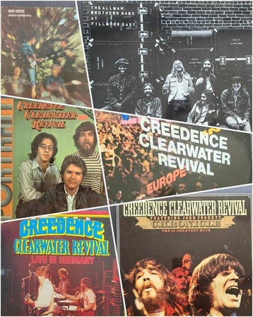Creedence Clearwater Revival, Allman Bros. Band - 6 x Albums, Nieuw in verpakking
