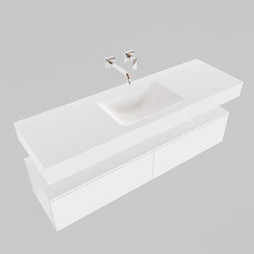 Badkamermeubel AQS Ibiza 150 cm Twee Soft-Close Lades Solid, Huis en Inrichting, Ophalen of Verzenden, Nieuw