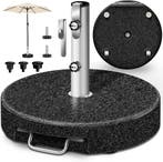 tillvex® Granit Parasolstandaard met wielen en transportgree, Verzenden, Zo goed als nieuw