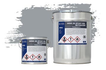 Wixx 2K Epoxy 650 Extreme Betoncoating RAL 7040 |, Verzenden, Nieuw, Verf, Grijs
