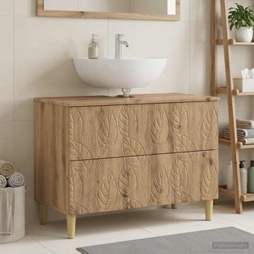 vidaXL Badkamer wastafelkast DELFT Artisanaal eiken 82 x 41, Verzenden, Nieuw, Wastafelkast