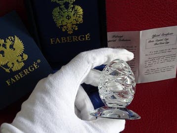 Figuur - Faberge style - Ei met adelaar - met de hand, Nieuw