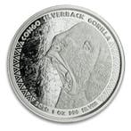 Congo / Kongo Gorilla 1 oz 2020 (75.000 oplage), Verzenden, Overige landen, Losse munt, Zilver