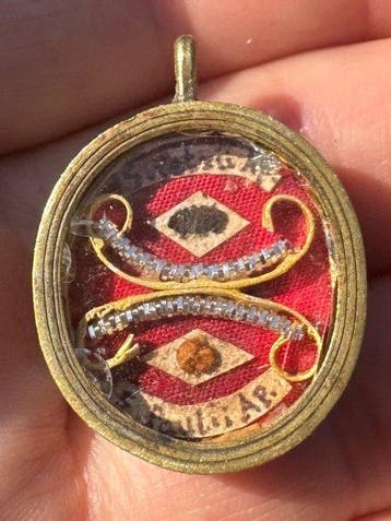 Reliekhouder - Brons, relikwie - 1800-1850 - Sint Petrus en, Antiek en Kunst