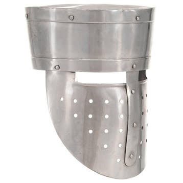 vidaXL Ridderhelm middeleeuws replica LARP staal, Verzenden, Nieuw