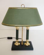 Tafellamp - Vintage bouilotte-lamp - Messing, Staal