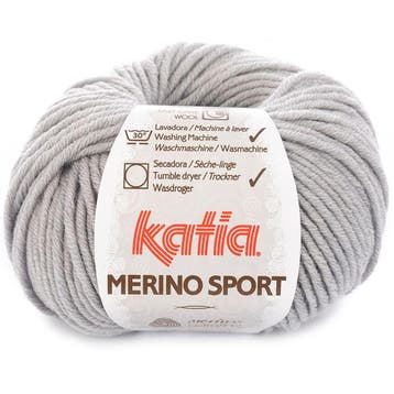 Katia Concept Merino Sport - 400 lichtgrijs - Wol Garen, Ophalen of Verzenden, Nieuw
