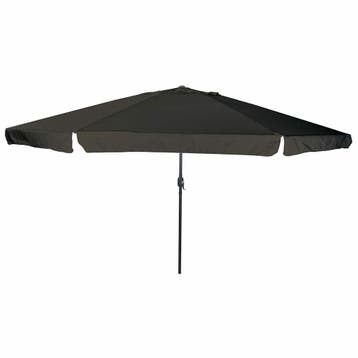 vidaXL Tuinparasol Zwart 394 x 394 x 248 cm Polyester en, Verzenden, Nieuw, 3 tot 4 meter
