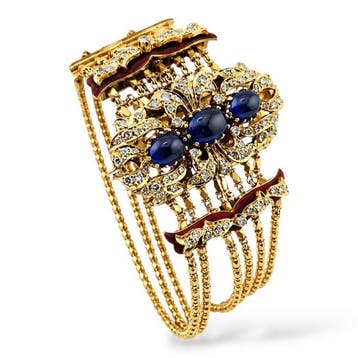 Armband - 18 karaat Geel goud, Exclusieve antieke 18K, Sieraden, Tassen en Uiterlijk, Armbanden, Nieuw