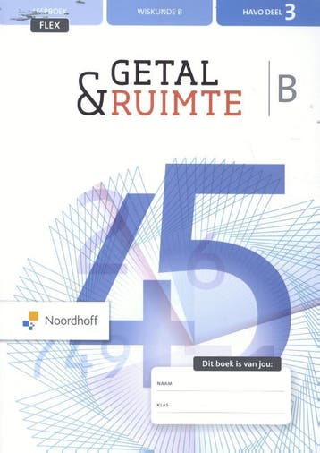 Getal amp Ruimte havo B 3 FLEX leerboek 9789001737009, Boeken, Verzenden, Zo goed als nieuw