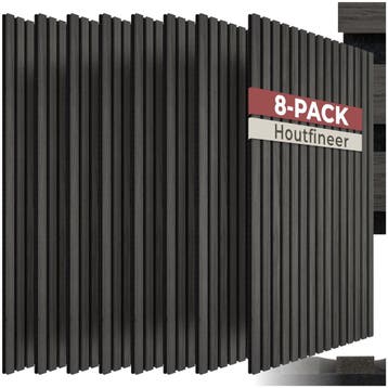 Akoestische panelen Sonic Wall IV in houtlook - zwarte eik, Verzenden, Nieuw