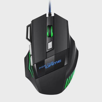 RGB Gaming Muis met 7 Knoppen en 2400 DPI - Ergonomisch & Be, Verzenden, Nieuw