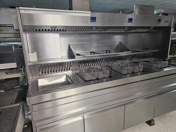 Hakto gereviseerde  Bakwand Friteuse 3x 2 manden + bakplaat, Zakelijke goederen, Ophalen of Verzenden, Gebruikt