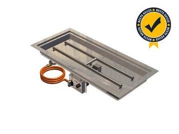 Gofire inbouwbrander rechthoek 79 x 36 | Flexibel, Tuin en Terras, Verzenden, Nieuw
