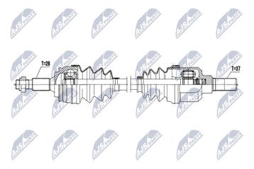 Aandrijfas links - Automaat  PSA   Opel - OEM: 16133066..., Verzenden, Nieuw
