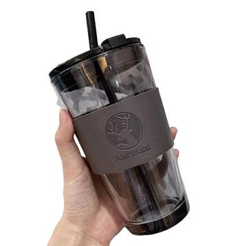 Grijze Smoothie Beker Met Deksel, Verzenden, Nieuw