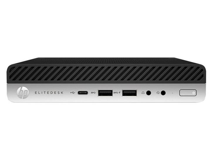 HP EliteDesk 705 G5 - Mini - 19,5 cm x 17,5 cm x 3,4 cm, Computers en Software, Desktop Pc's, Zo goed als nieuw, Verzenden
