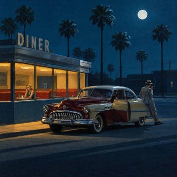 Le Yack - Le Dîner sous la lune - Hand signed