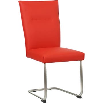 Set van 10 Leren eetkamerstoelen Retro - Toledo Ferrari, Ophalen of Verzenden, Nieuw, Leer, Vijf, Zes of meer stoelen