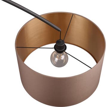 LED Vloerlamp - Trion Yavas - E27 Fitting - Voetschakelaar -, Huis en Inrichting, Ophalen of Verzenden, Nieuw, Metaal, Overige fittingen