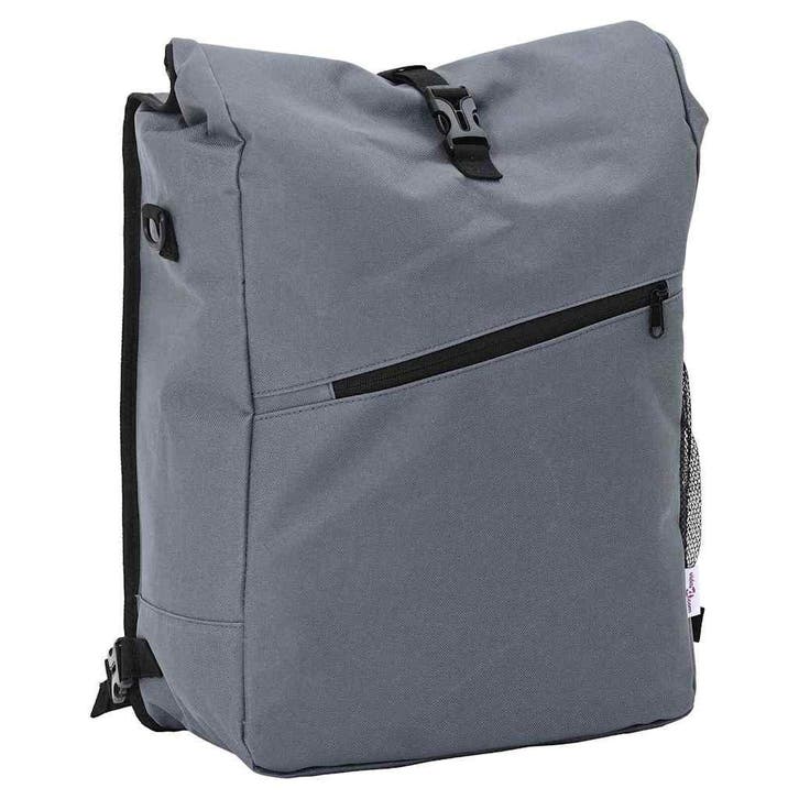 vidaXL Fietstas Grijs 33 x 16 x 60 cm Polyester, Fietsen en Brommers, Fietsaccessoires | Fietstassen, Nieuw, Verzenden