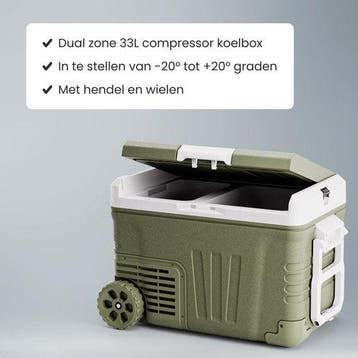 2dekans | Auronic Elektrische Koelbox - Compressor - 2 Zones, Ophalen of Verzenden, Zo goed als nieuw