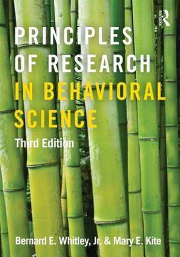 Principles of Research in Behavioral Science - Mary Kite, Verzenden, Zo goed als nieuw, Mary Kite