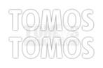 Tomos Tank stickerset (losse letters) links / rechts wit..., Ophalen of Verzenden, Nieuw, A.J. Bromfiets Parts B.V.