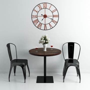 vidaXL Wandklok 58 cm metaal rood, Verzenden, Nieuw