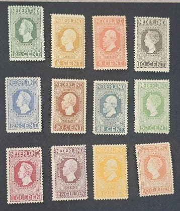 Nederland 1913 - Prachtige, complete serie jubileumzegels, Postzegels en Munten, Postzegels | Nederland, Gestempeld