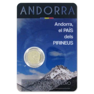 Andorra 2 Euro Pyreneeën 2017, Postzegels en Munten, Munten | Europa | Euromunten, Verzenden