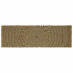 vidaXL Vloerkleden Zwart 80 x 250 cm Jute, Verzenden, Nieuw, Zwart