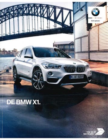 2017 BMW X1 BROCHURE NEDERLANDS, Nieuw, BMW, Author