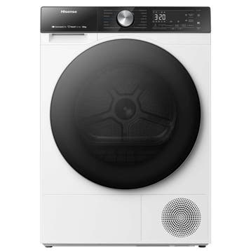 Hisense DH5S102BW - Warmtepompdroger - 10 kg - ConnectLife -, Ophalen of Verzenden, Nieuw, Voorlader, 85 tot 90 cm