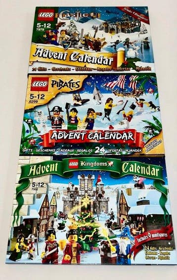 Lego Set - Castle, Pirates, Kingdoms - Advent Calendars, Nieuw
